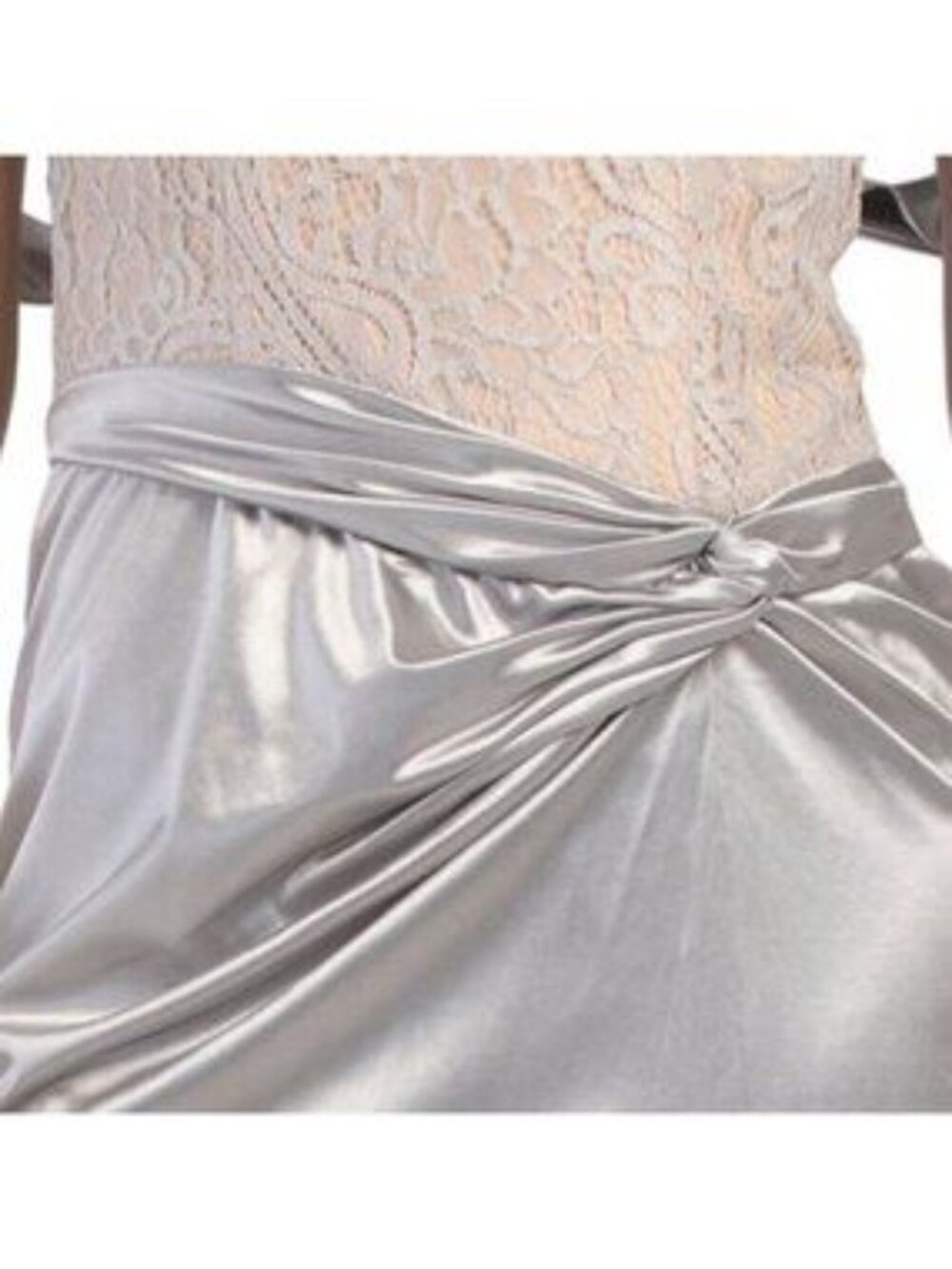 RENE BY RENE RUIZ Off The Shoulder Metallic Gown - Picture 4 of 5